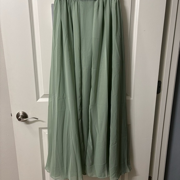 Azazie Laye Junior Bridesmaid Dress Matcha color size J14 NWT - Picture 3 of 6